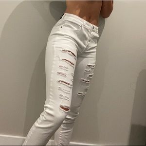 Sixth June white distressed jeans